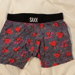 NWOT Saxx Boxer Briefs Valentines Day Design